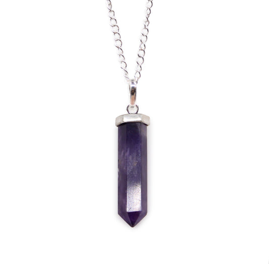 Gemstone Classic Point Pendant - Amethyst