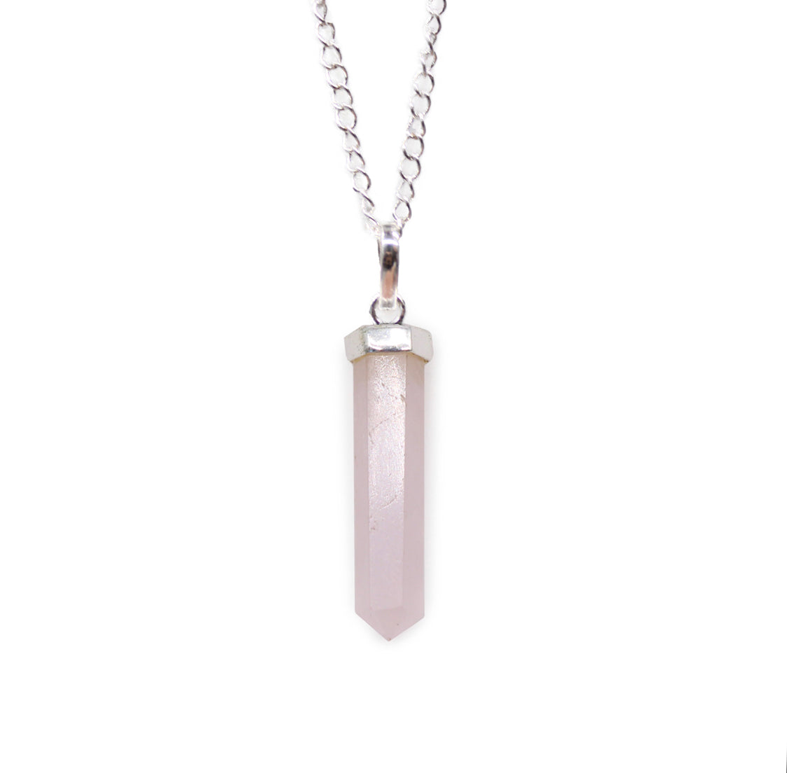 Gemstone Classic Point Pendant - Rose Quartz