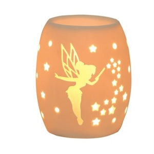 White Ceramic Electric Aroma Lamp 12.5cm - Fairy